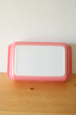 Vintage Pyrex Pink Scroll 575B 2 Quart Casserole Baking Dish