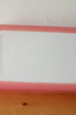 Vintage Pyrex Pink Scroll 575B 2 Quart Casserole Baking Dish