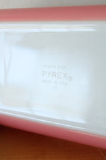 Vintage Pyrex Pink Scroll 575B 2 Quart Casserole Baking Dish