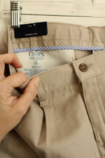 NEW Chaps Tan Straight Leg Khaki Pants | 12