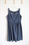 Axcess Dark Blue Denim Sleeveless Dress | 16