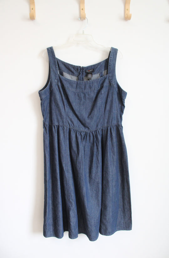 Axcess Dark Blue Denim Sleeveless Dress | 16