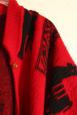 Tejidos Red Wool & Angora Thick Knit Poncho