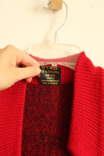 Tejidos Red Wool & Angora Thick Knit Poncho