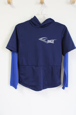 Everlast Blue Layered Hoodie Shirt | Youth M (10/12)