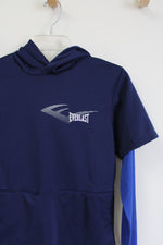 Everlast Blue Layered Hoodie Shirt | Youth M (10/12)