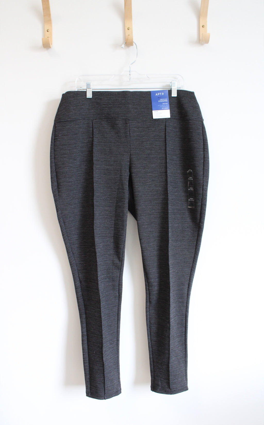 NEW Apt. 9 Stretch Knit Legging Mid Rise Gray Pants | XXL