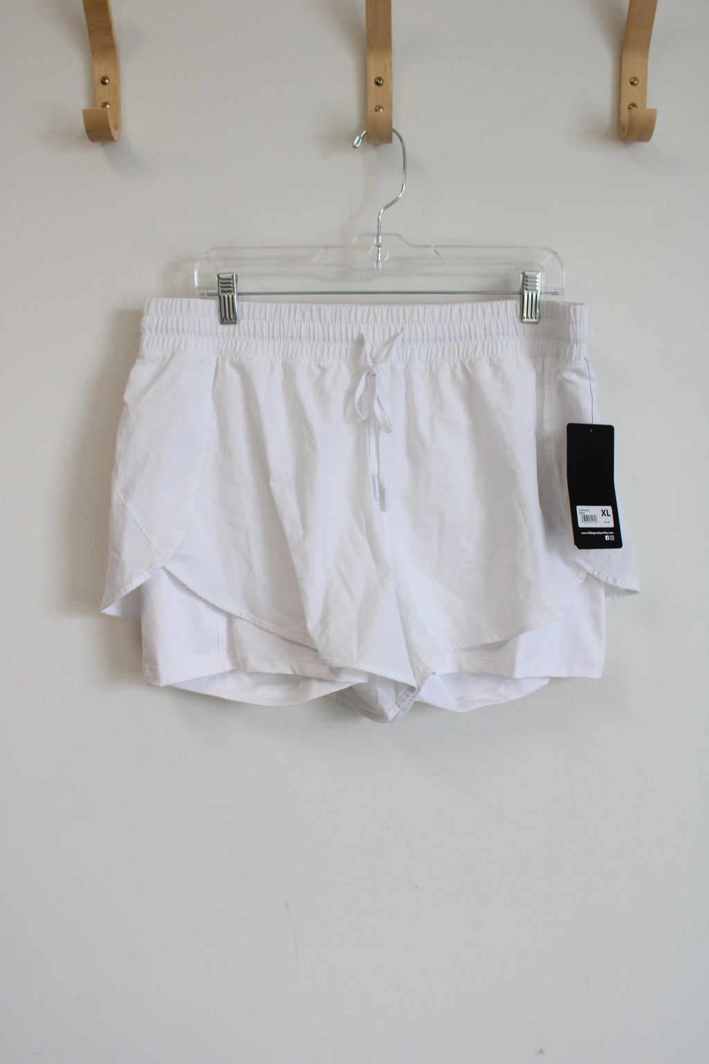 NEW 90 Degree By Reflex White Athletic Shorts | XL