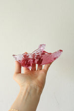 Fenton Art Pink Drapery Glass Shoe