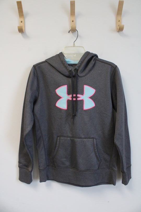Under Armour Fleece Lined Gray Hoodie | M