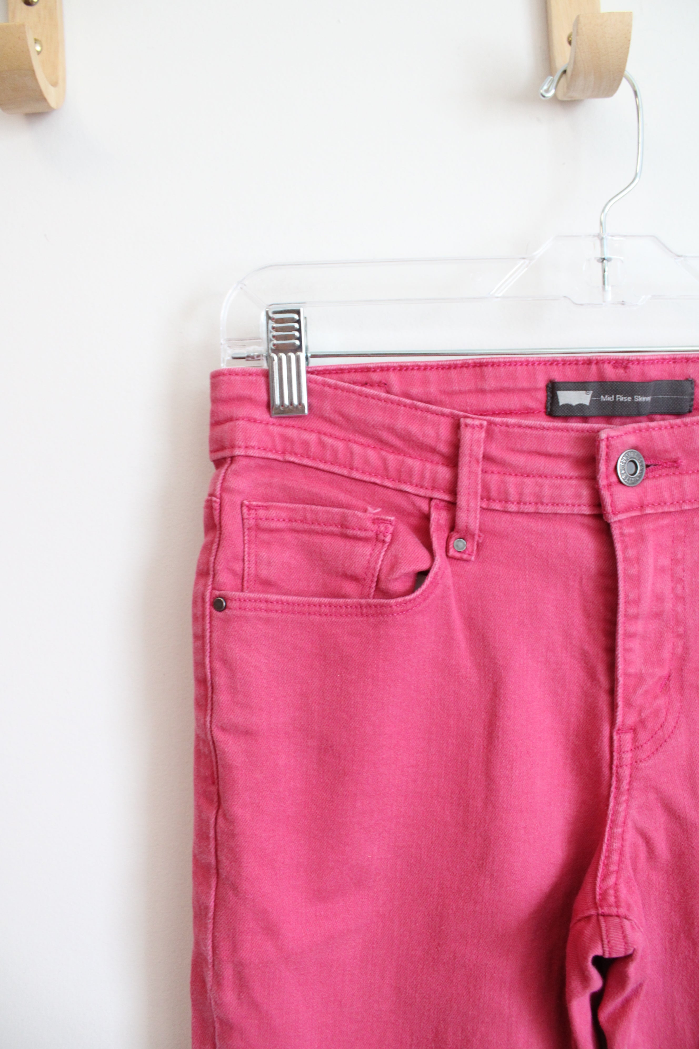 Levi's Mid Rise Skinny Pink Jeans | 4