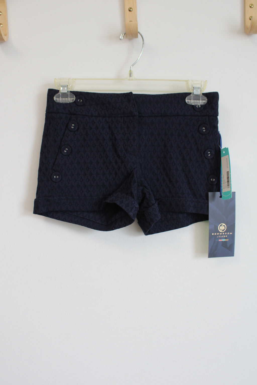 NEW Boomboom Jeans Navy Blue Stretch Sailor Shorts | 0/25