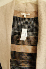NEW Maurices Aztec Patterned Black & Tan Long Cardigan | M