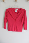 Talbots 2 Piece Tank & Cardigan Bubblegum Pink Set | Petite