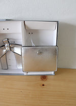 NEW Nine West Silver Card Case & Bow Dangle Keychain Accessory