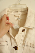 NEW Maurices Cotton Cream Button Down Shirt | S
