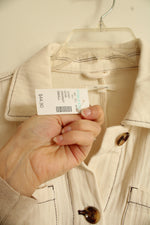 NEW Maurices Cotton Cream Button Down Shirt | S