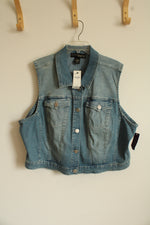 NEW Lane Bryant Denim Vest | 24