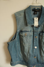 NEW Lane Bryant Denim Vest | 24