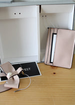 NEW Nine West Pink Card Case & Bow Dangle Keychain Accessory