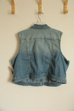 NEW Lane Bryant Denim Vest | 24