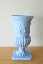 Imperial Antique Bluer Glass Urn Classical Figures Nymphs Dogs Vase
