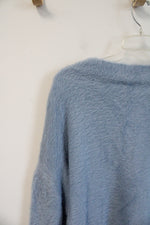 Roman's Soft Fuzzy Blue V-Neck Sweater | 22/24 (1X)