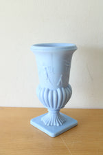 Imperial Antique Bluer Glass Urn Classical Figures Nymphs Dogs Vase