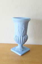 Imperial Antique Bluer Glass Urn Classical Figures Nymphs Dogs Vase