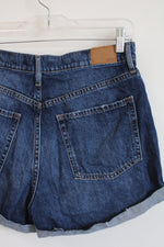 Aeropostale Distressed High Rise Curvy Mom Short | 8