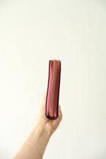 Coach Dusty Rose Pebble Zip Around Wallet