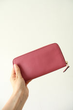 Coach Dusty Rose Pebble Zip Around Wallet