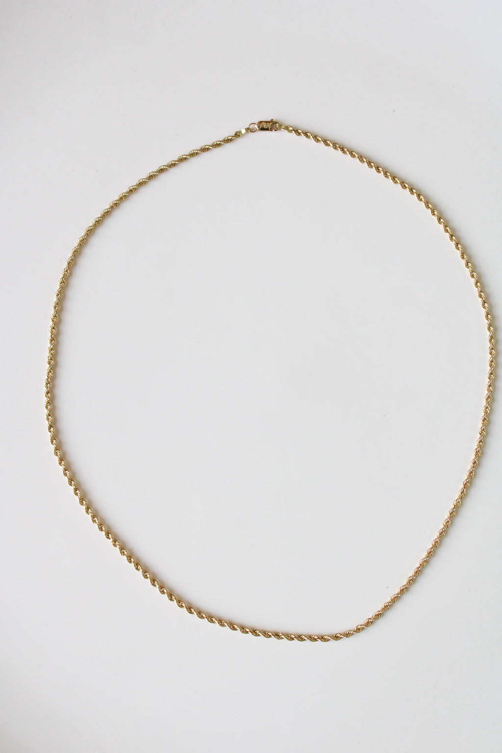Yellow 14KT Gold Twist Necklace