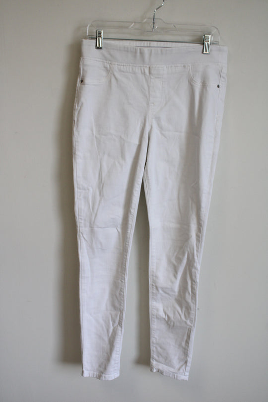 Old Navy Mid-Rise Rockstar White Jeans | 10