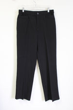 Christopher & Banks Black Straight Fit Dress Pant | 10