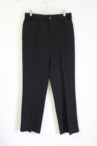 Christopher & Banks Black Straight Fit Dress Pant | 10