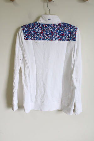 Vineyard Vines White Star Spangled Sweatshirt | M