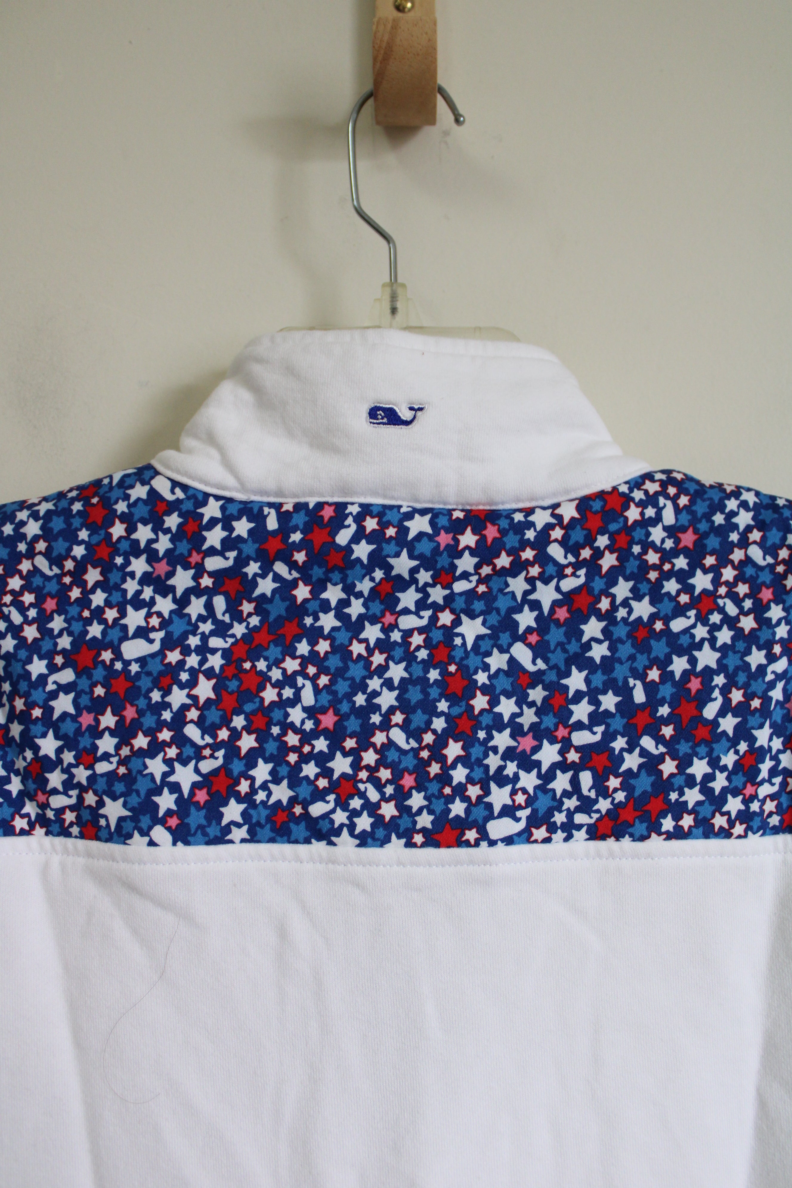 Vineyard Vines White Star Spangled Sweatshirt | M