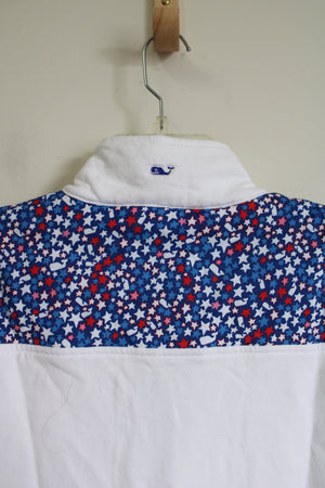 Vineyard Vines White Star Spangled Sweatshirt | M