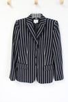 Armani Collezioni Black White Striped Blazer | 6
