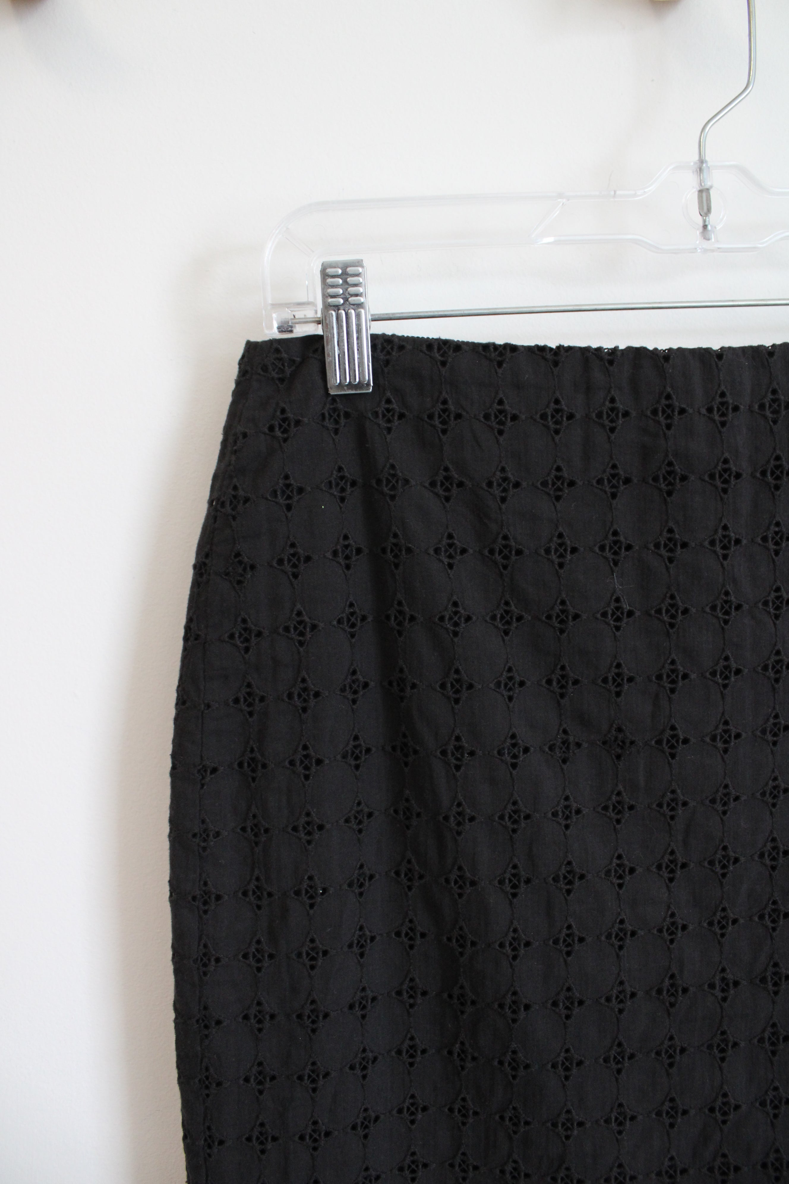 Banana Republic Black Eyelet Skirt | 2