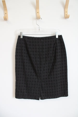 Banana Republic Black Eyelet Skirt | 2
