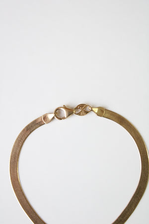 Herringbone 14K Yellow Gold Bracelet