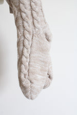 NEW Ugg Pom Pom Tan Fleece Lined Cozy Socks
