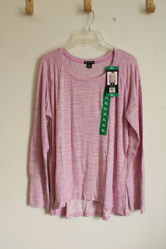 NEW Champion Pink LS Soft Crew Shirt | XL