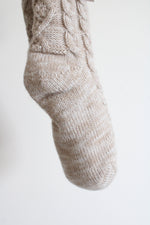 NEW Ugg Pom Pom Tan Fleece Lined Cozy Socks