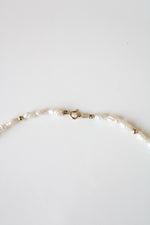 Baroque Genuine Pearl Beaded 14K Gold Clasp Necklace