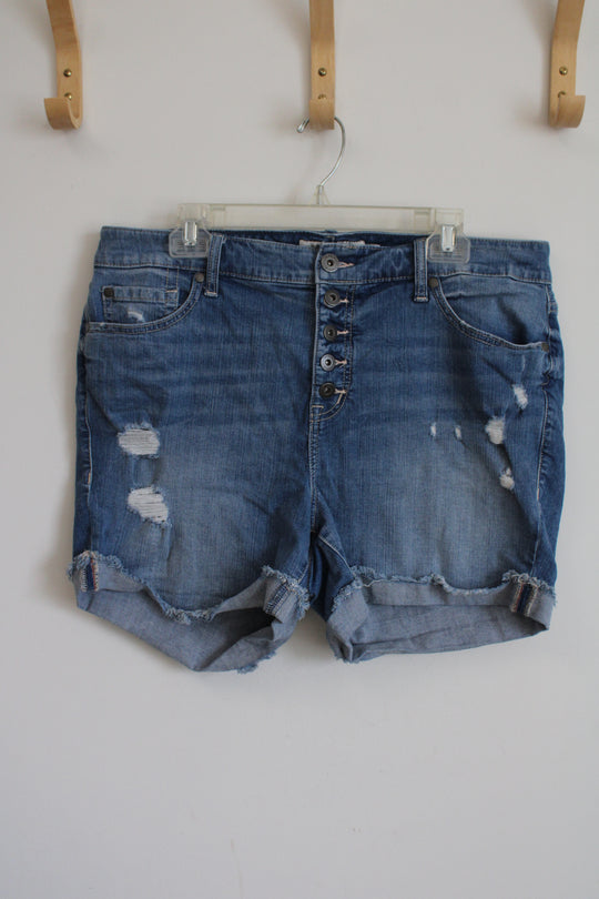 Torrid Denim First At Fit Distressed Shorts | 16