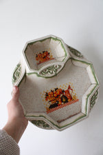 California Original Pottery Fruit Bowl Chip & Dip Platter