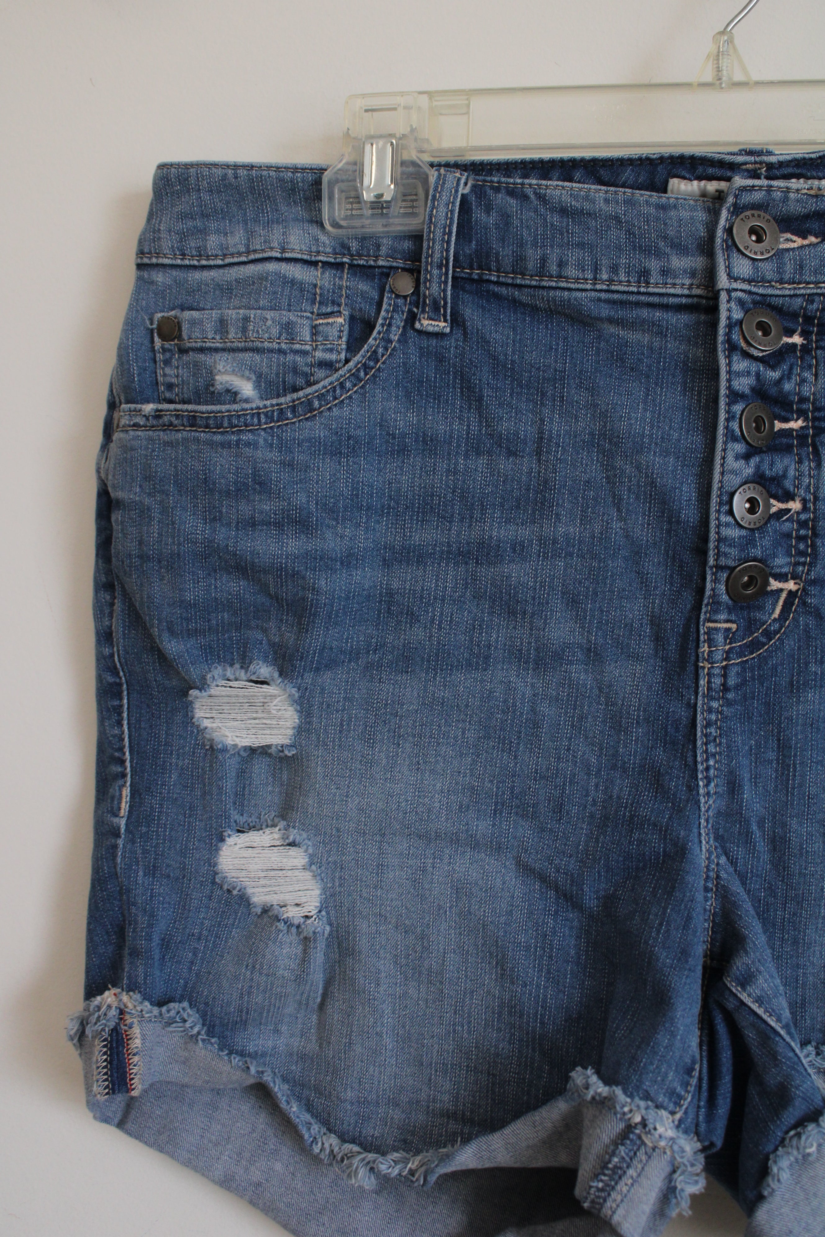 Torrid Denim First At Fit Distressed Shorts | 16